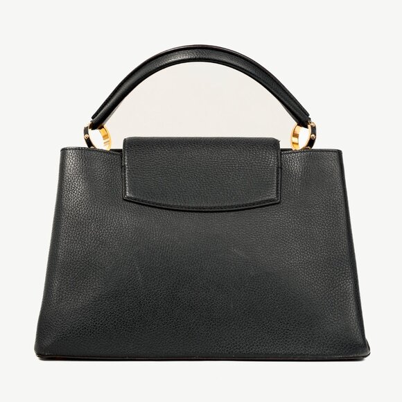 Louis Vuitton Capucines MM Black Taurillon Leather Satchel - Picture 4 of 14
